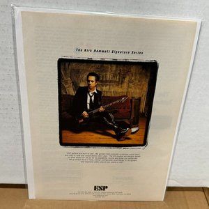 Kirk Hammett of Metallica - ESP Guitars - 1997 Print Advertisement